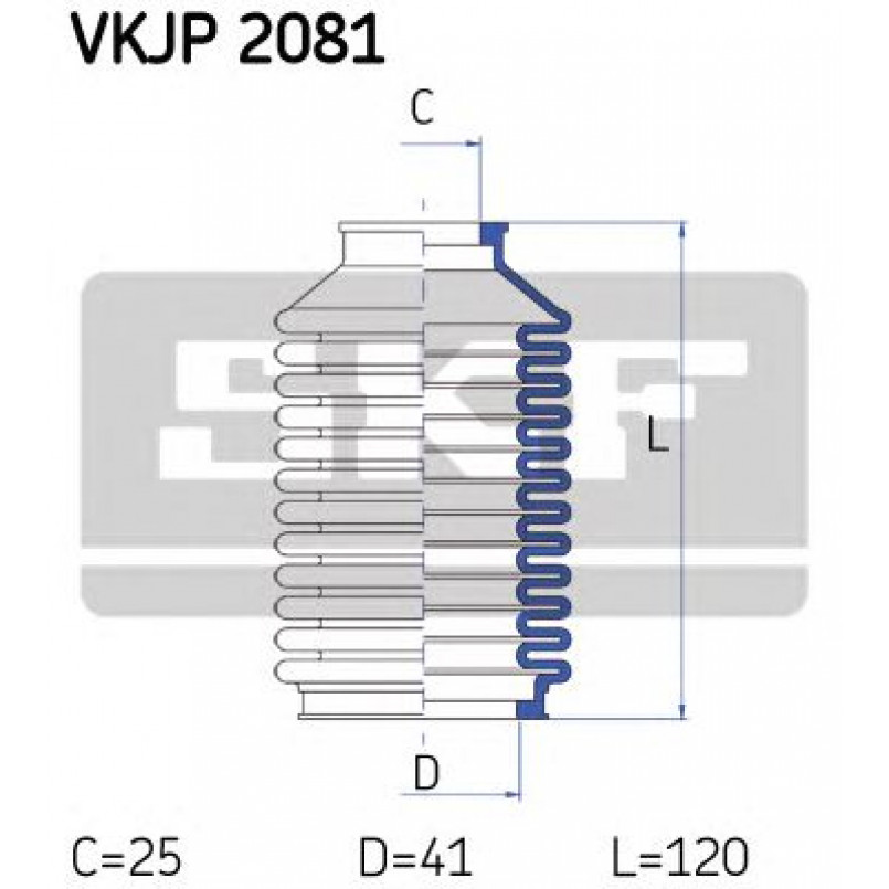 VKJP 2081 SKF - Пильовик привідного валу
